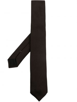 Haftowany krawat Givenchy brązowy