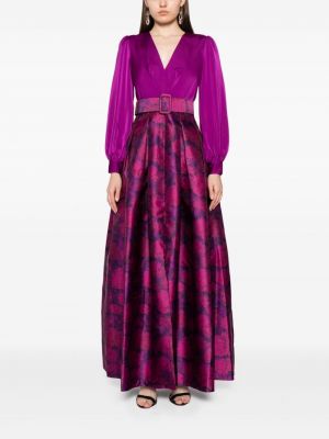 Plisuotas suknele kokteiline Sachin & Babi violetinė