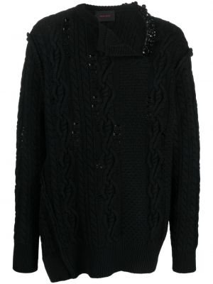 Пуловер от мерино вълна Simone Rocha черно