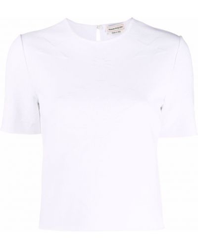 Camiseta con apliques Alexander Mcqueen blanco