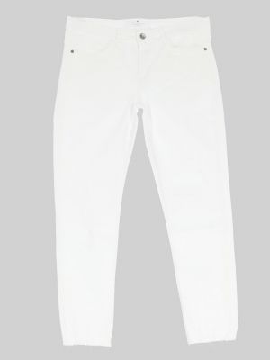 Брюки с высокой талией на молнии Cross Jeans белые