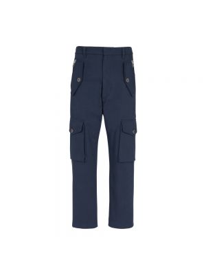 Pantalon cargo avec poches Balmain bleu