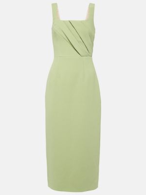 Plisované midi šaty Emilia Wickstead zelené