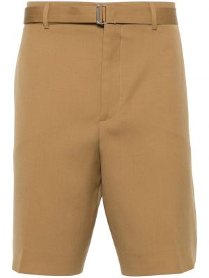 Vunene kratke hlače Lanvin smeđa