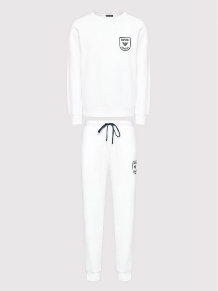 Piżama Emporio Armani Underwear, biały