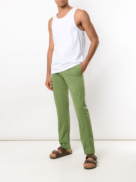Pantalon droit classique Amir Slama vert
