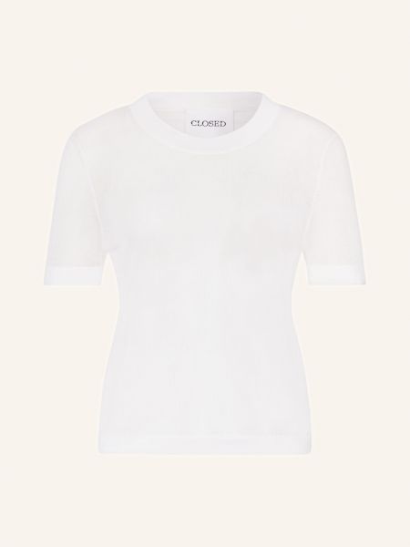 Dzianinowa koszulka Closed biała