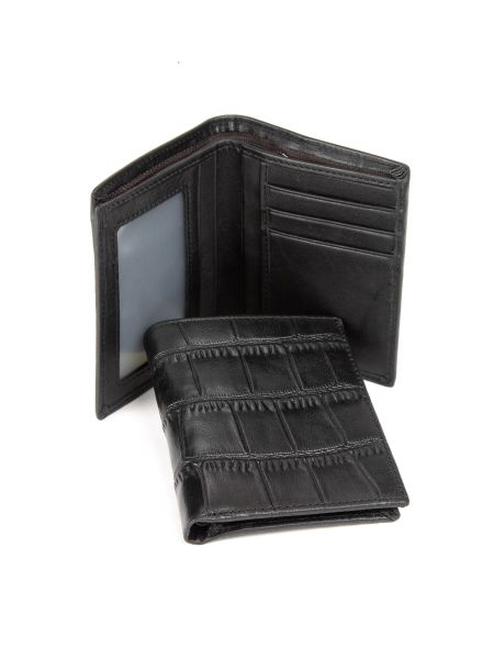Кожаный кошелек Royalbag черный