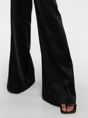 Saténové kalhoty Simkhai černé