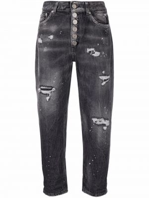 Rippet jeans 7/8 Dondup svart