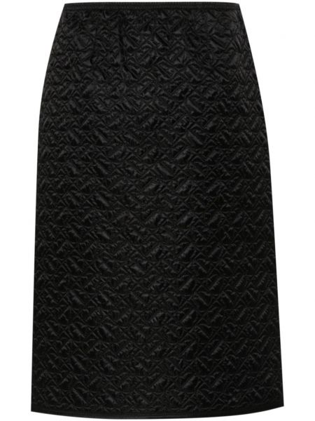 Pikowana spódnica ołówkowa Moncler czarna