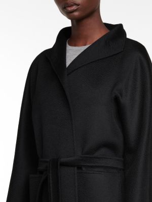 Kašmírový krátký kabát Max Mara čierna