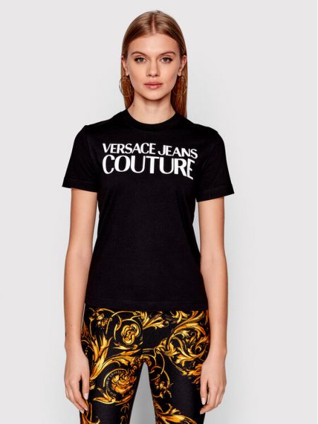 T-shirt Versace Jeans Couture, сzarny