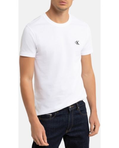 Camiseta slim fit Calvin Klein Jeans blanco