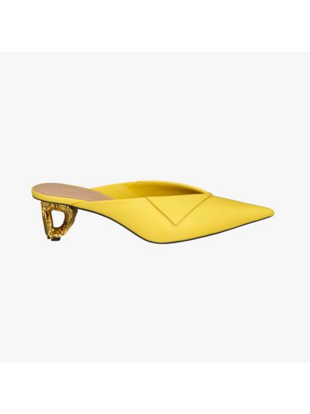 Туфли на каблуке Zara желтые