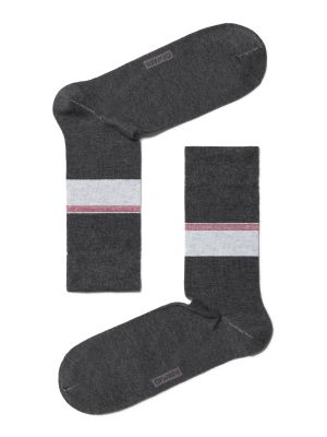 Меланжирани чорапи Conte сиво