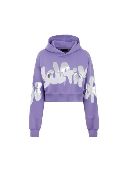 Streetwear hoodie Disclaimer lila