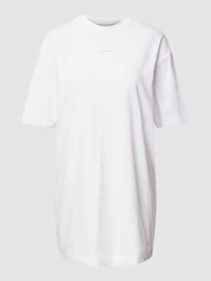 Sukienka z nadrukiem relaxed fit Calvin Klein Performance biała