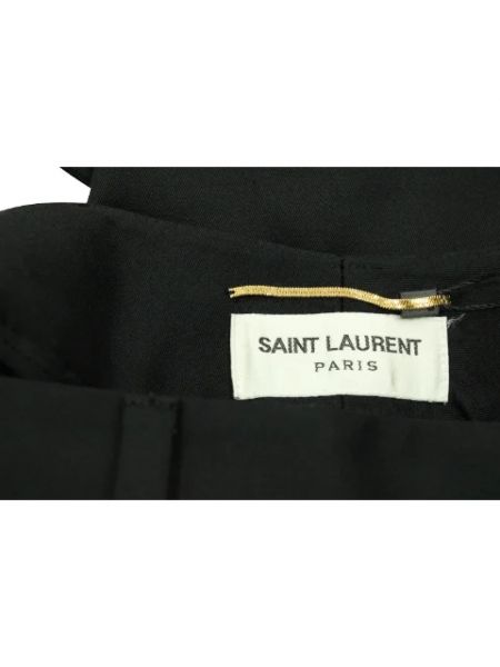 Falda de lana Yves Saint Laurent Vintage negro