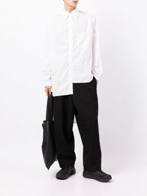 Chemise avec manches longues asymétrique Yohji Yamamoto blanc