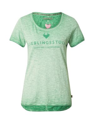 Меланж тениска Lieblingsstück зелено
