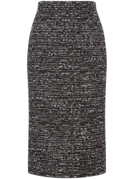 Tweed pencil skirt Alberta Ferretti sort