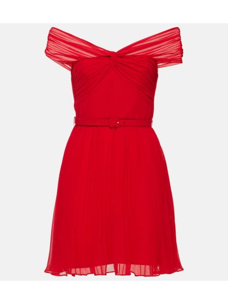 Šifonové šaty Self-portrait červená