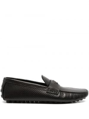 Pantofi loafer din piele Roberto Cavalli negru