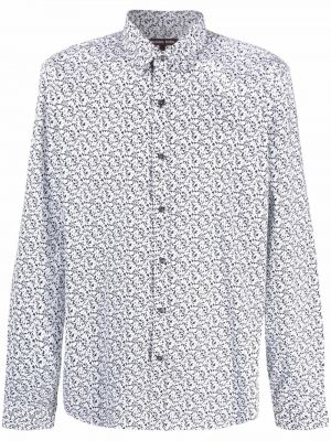 Camisa con botones de flores Michael Kors blanco