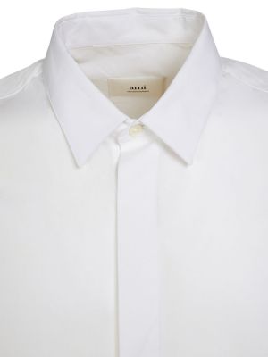 Памучна риза Ami Paris бяло