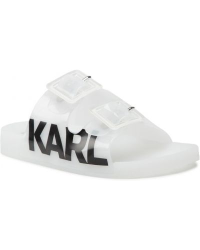 Șlapi Karl Lagerfeld alb