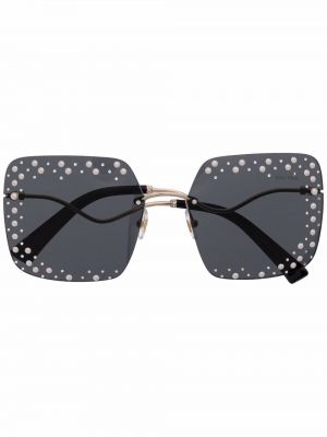 Okulary przeciwsłoneczne oversize Miu Miu Eyewear