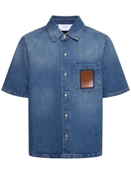 Denim skjorte Axel Arigato blå