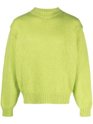 Пуловер от мохер Represent зелено
