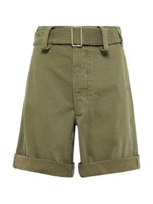 Bombažne bermuda kratke hlače Maison Margiela zelena