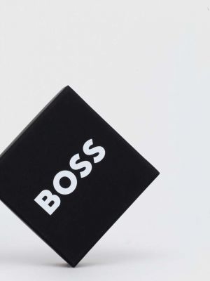Kožený náramek Boss černý