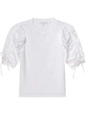 Bombažna majica Frame bela