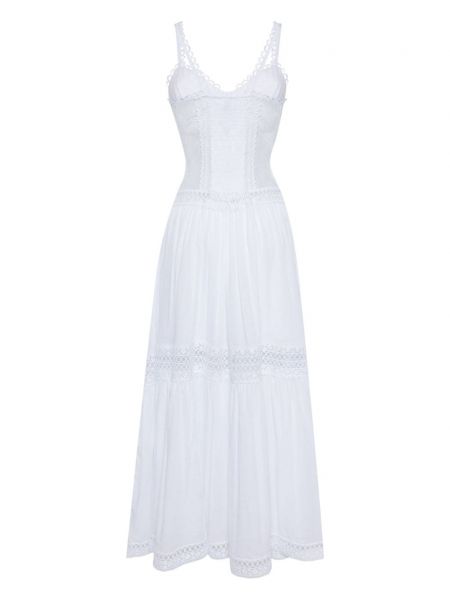 Bavlněné dlouhé šaty Charo Ruiz Ibiza bílé