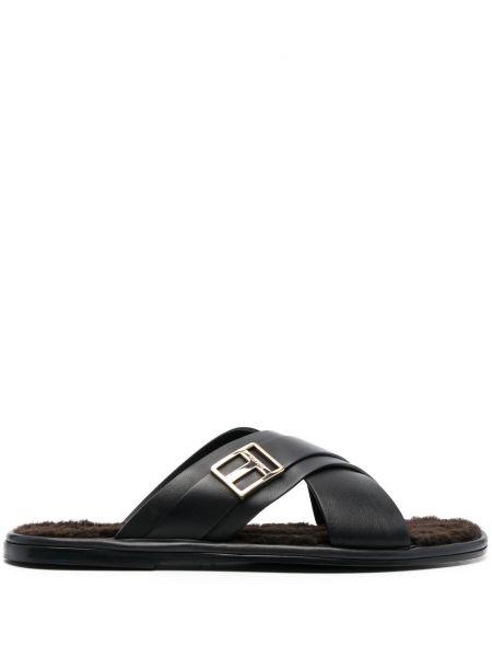 Læder sandaler Tom Ford sort