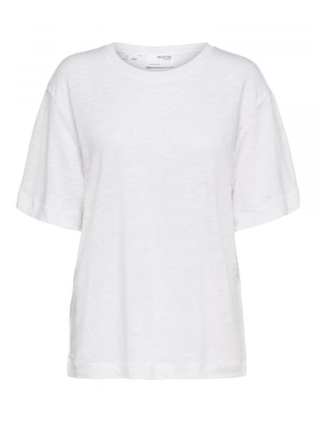 T-shirt Selected Femme blanc