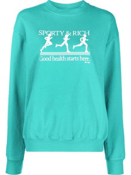 Sweatshirt Sporty & Rich blå