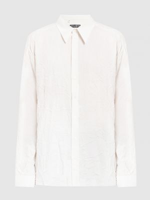 Шелковая рубашка Dolce&gabbana белая