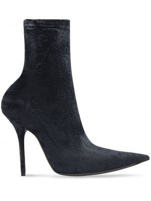 Auliniai batai velvetinės Balenciaga juoda
