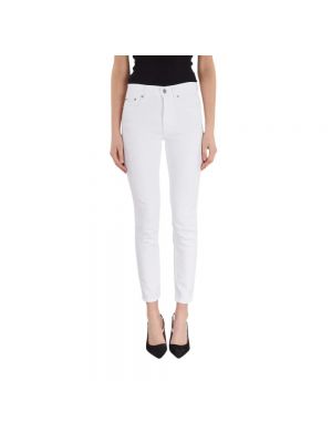 Jeansy skinny z wysoką talią Polo Ralph Lauren białe
