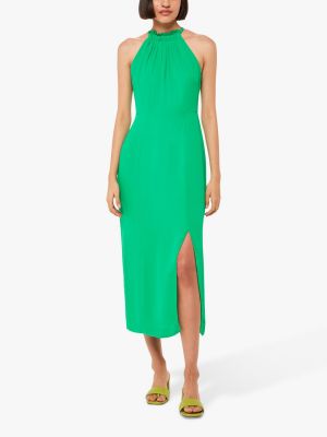 Однотонный платье с вырезом халтер Whistles зеленый