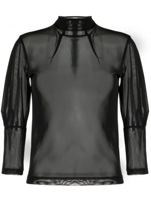 Прозрачна блуза Noir Kei Ninomiya черно