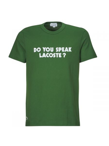 Tričko s krátkými rukávy Lacoste zelené