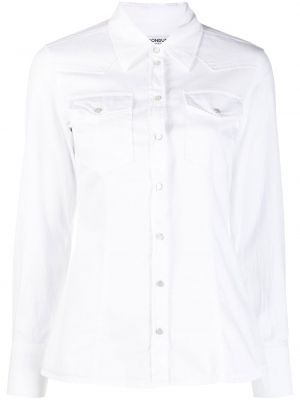 Βαμβακερό πουκάμισο Dondup λευκό