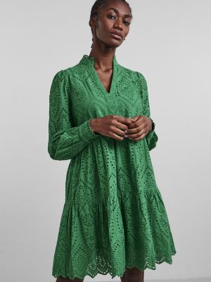 Платье мини с v-образным вырезом Y.a.s. зеленое