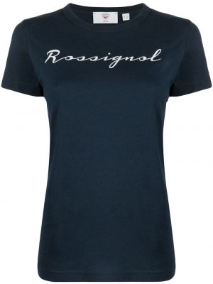 T-shirt z printem Rossignol, niebieski
